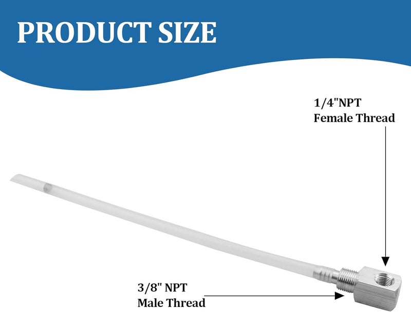 GEAIN 24'' Fuel tank pickup tube 7-0948 Withdrawal Depth Standard Universal Boat Gas Tank Fittings, Adjustable Length Fuel Pick-Up With Straine - Image 3